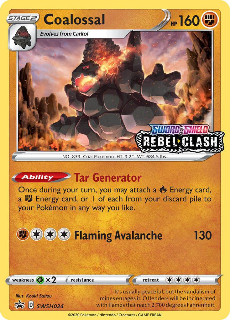 Sword & Shield Promo's Holo Coalossal #24